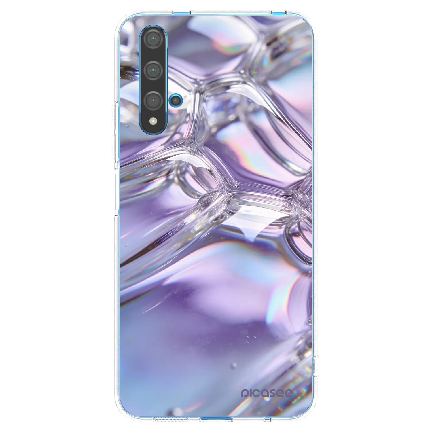 Picasee διαφανής θήκη σιλικόνης Huawei Nova 5T - Iridescent bubbles