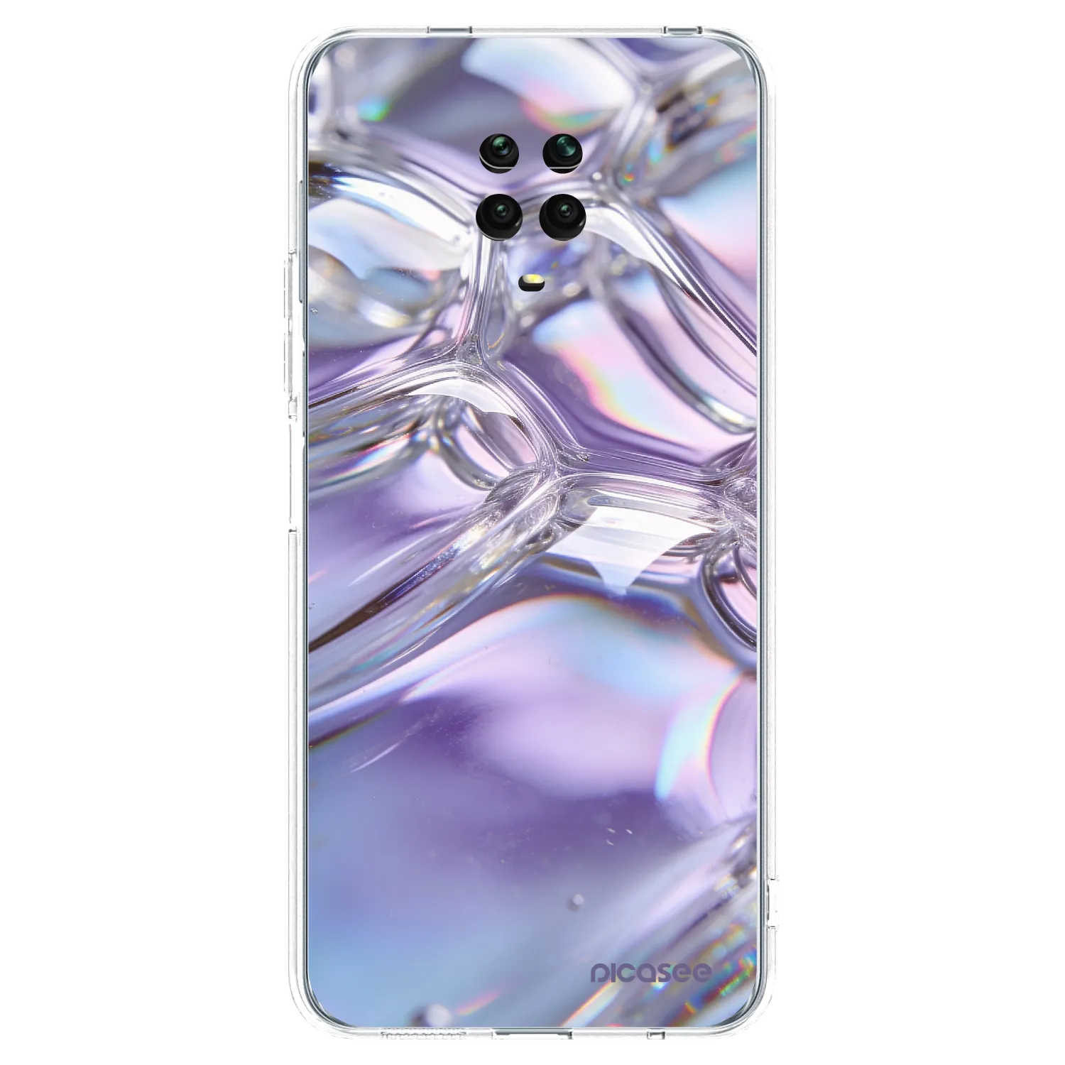 Picasee διαφανής θήκη σιλικόνης Xiaomi Redmi Note 9 Pro - Iridescent bubbles