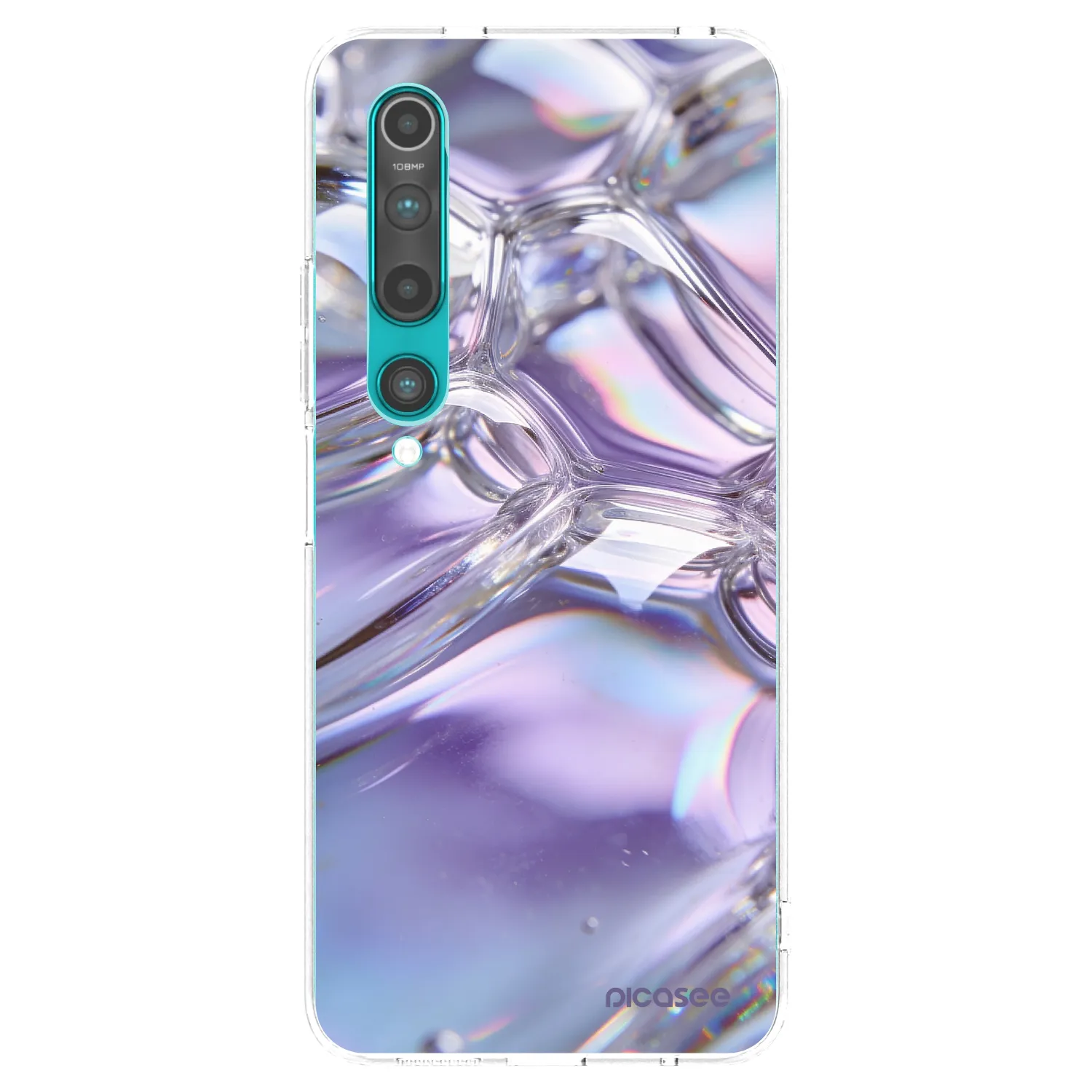 Picasee διαφανής θήκη σιλικόνης Xiaomi Mi 10 - Iridescent bubbles