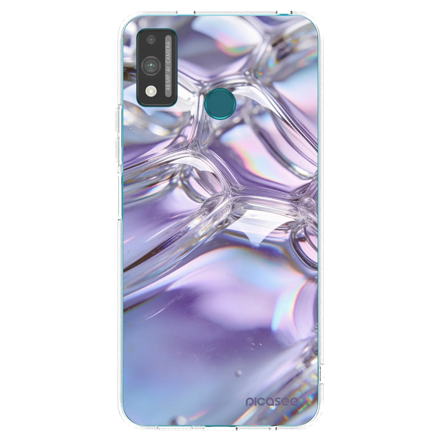 Picasee διαφανής θήκη σιλικόνης Honor 9X Lite - Iridescent bubbles