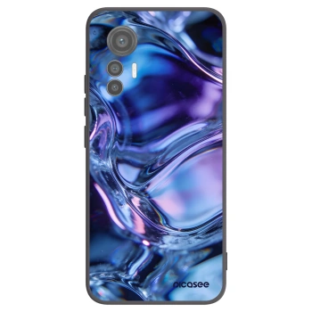 Picasee Μαύρη θήκη σιλικόνης για Xiaomi 12 Lite - Iris liquid