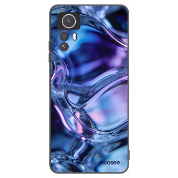 Picasee Μαύρη θήκη σιλικόνης για Xiaomi Redmi Note 12S - Iris liquid