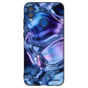 Picasee Μαύρη θήκη σιλικόνης για Huawei P Smart 2019 - Iris liquid