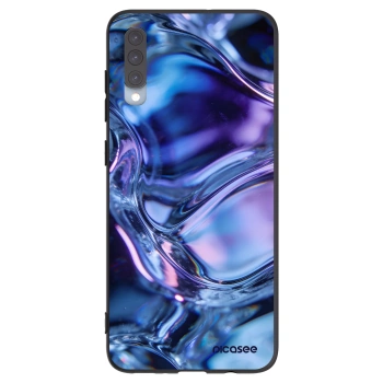 Picasee Μαύρη θήκη σιλικόνης για Samsung Galaxy A70 A705F - Iris liquid