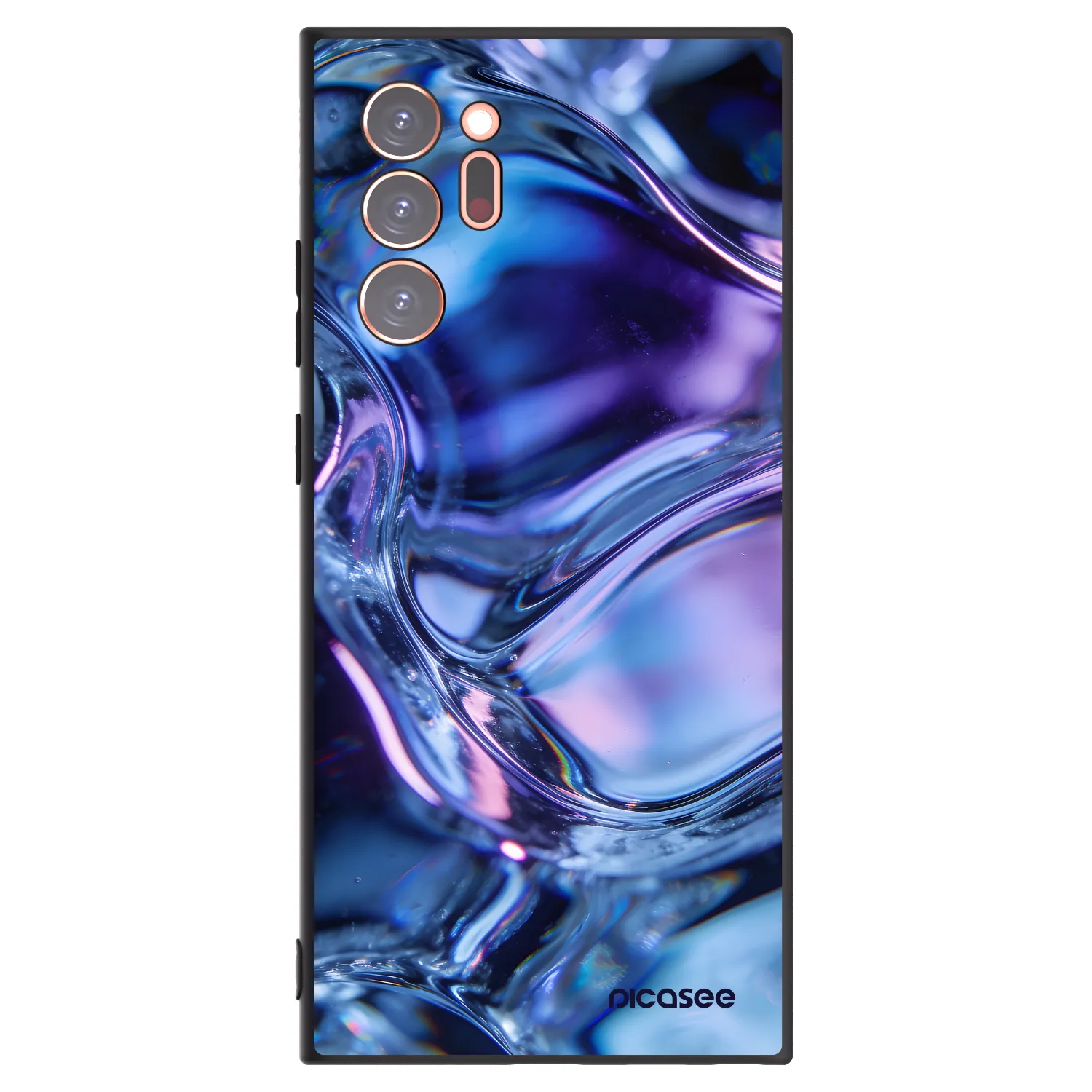 Picasee Μαύρη θήκη σιλικόνης για Samsung Galaxy Note 20 Ultra - Iris liquid