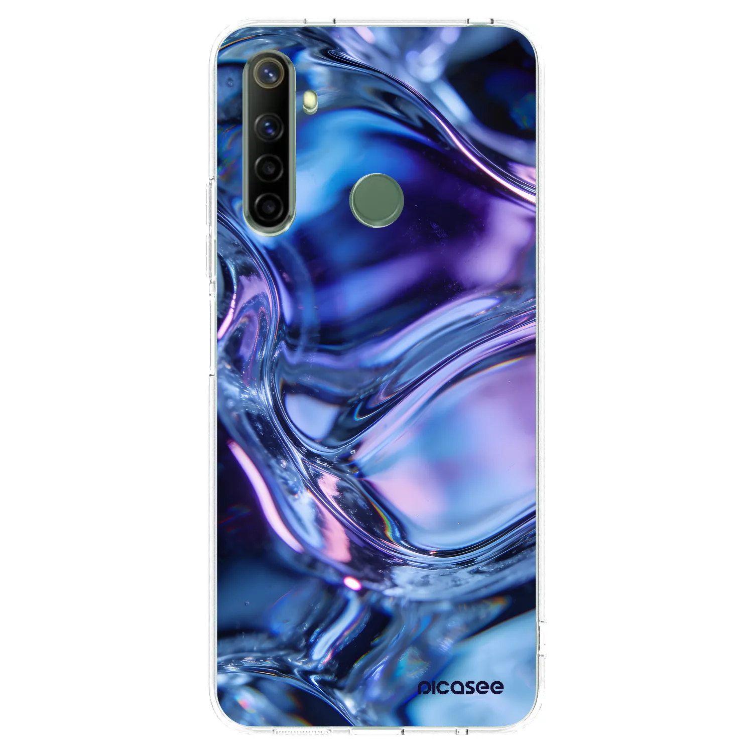 Picasee διαφανής θήκη σιλικόνης Realme 6i - Iris liquid
