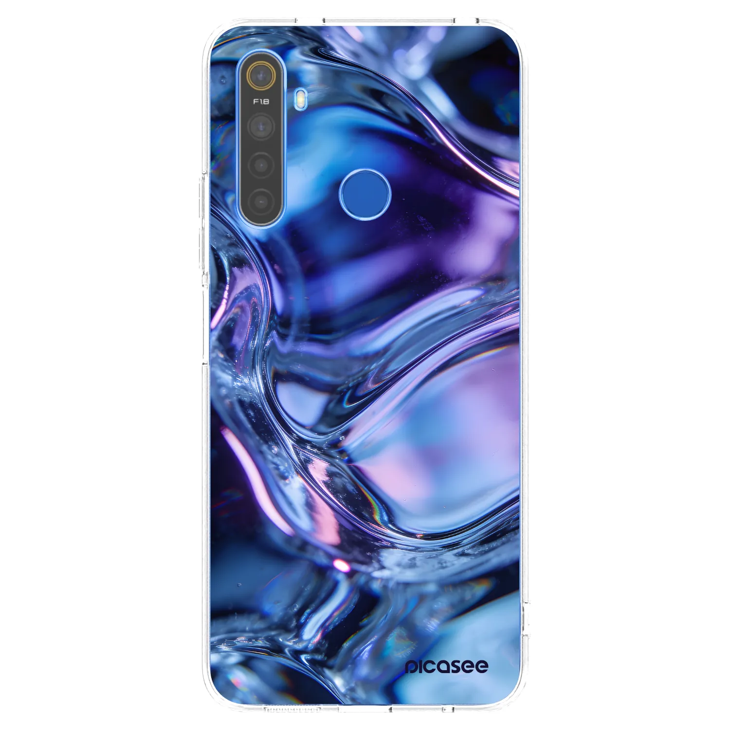 Picasee διαφανής θήκη σιλικόνης Realme 5 - Iris liquid