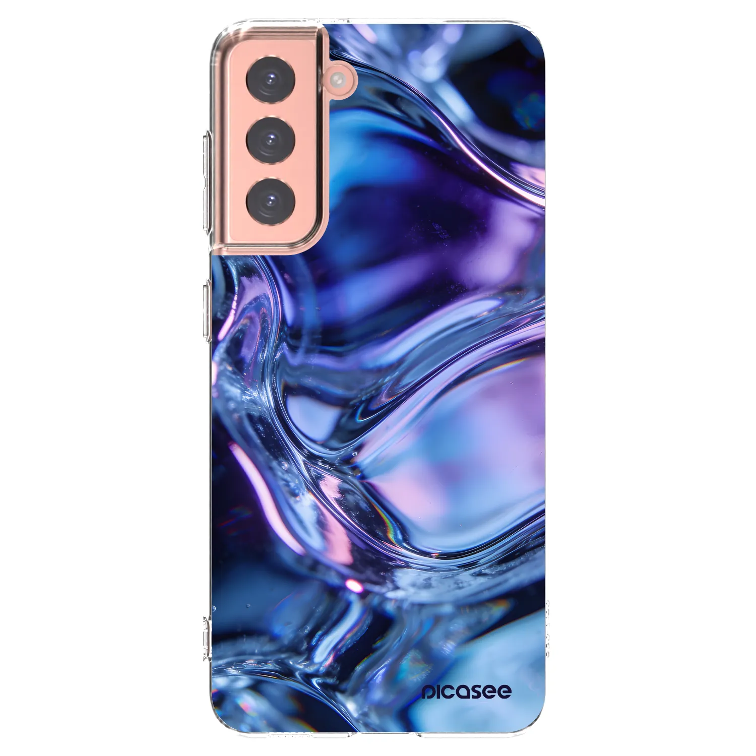 Picasee διαφανής θήκη σιλικόνης Samsung Galaxy S21 5G G991B - Iris liquid