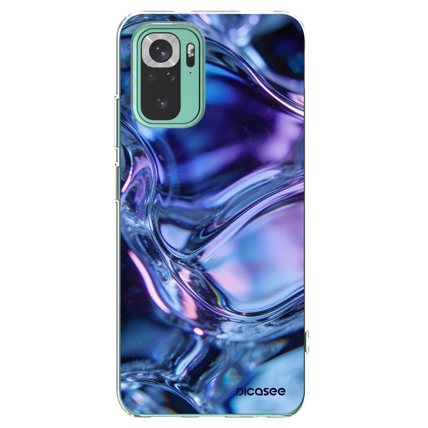 Picasee διαφανής θήκη σιλικόνης Xiaomi Redmi Note 10 Pro - Iris liquid