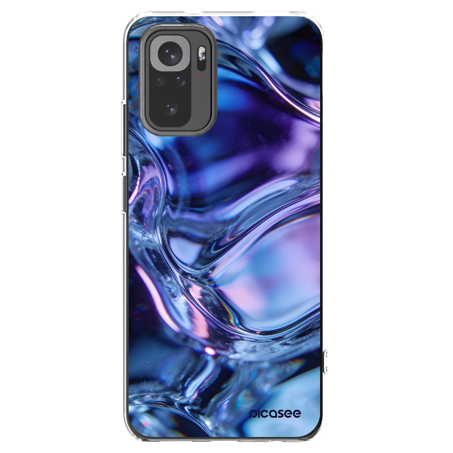Picasee διαφανής θήκη σιλικόνης Xiaomi Redmi Note 10S - Iris liquid
