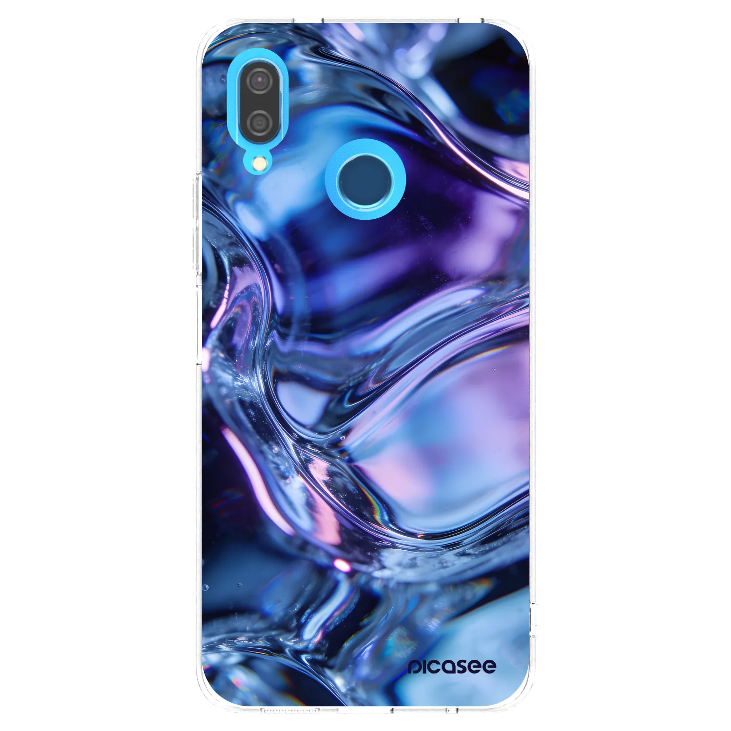 Picasee διαφανής θήκη σιλικόνης Huawei P20 Lite - Iris liquid