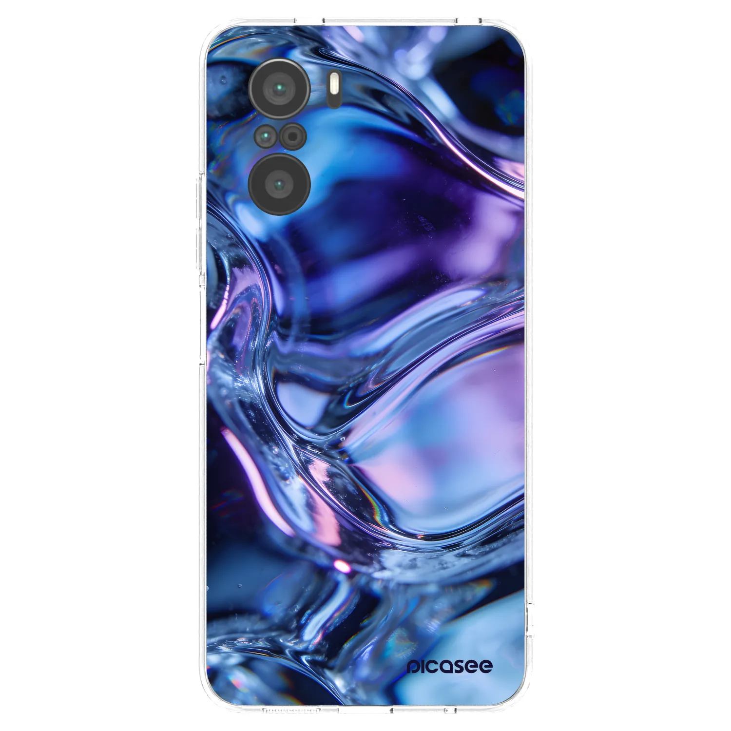 Picasee διαφανής θήκη σιλικόνης Xiaomi Poco F3 - Iris liquid