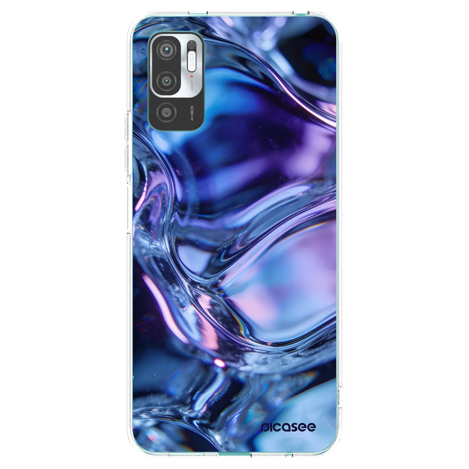 Picasee διαφανής θήκη σιλικόνης Xiaomi Redmi Note 10 5G - Iris liquid