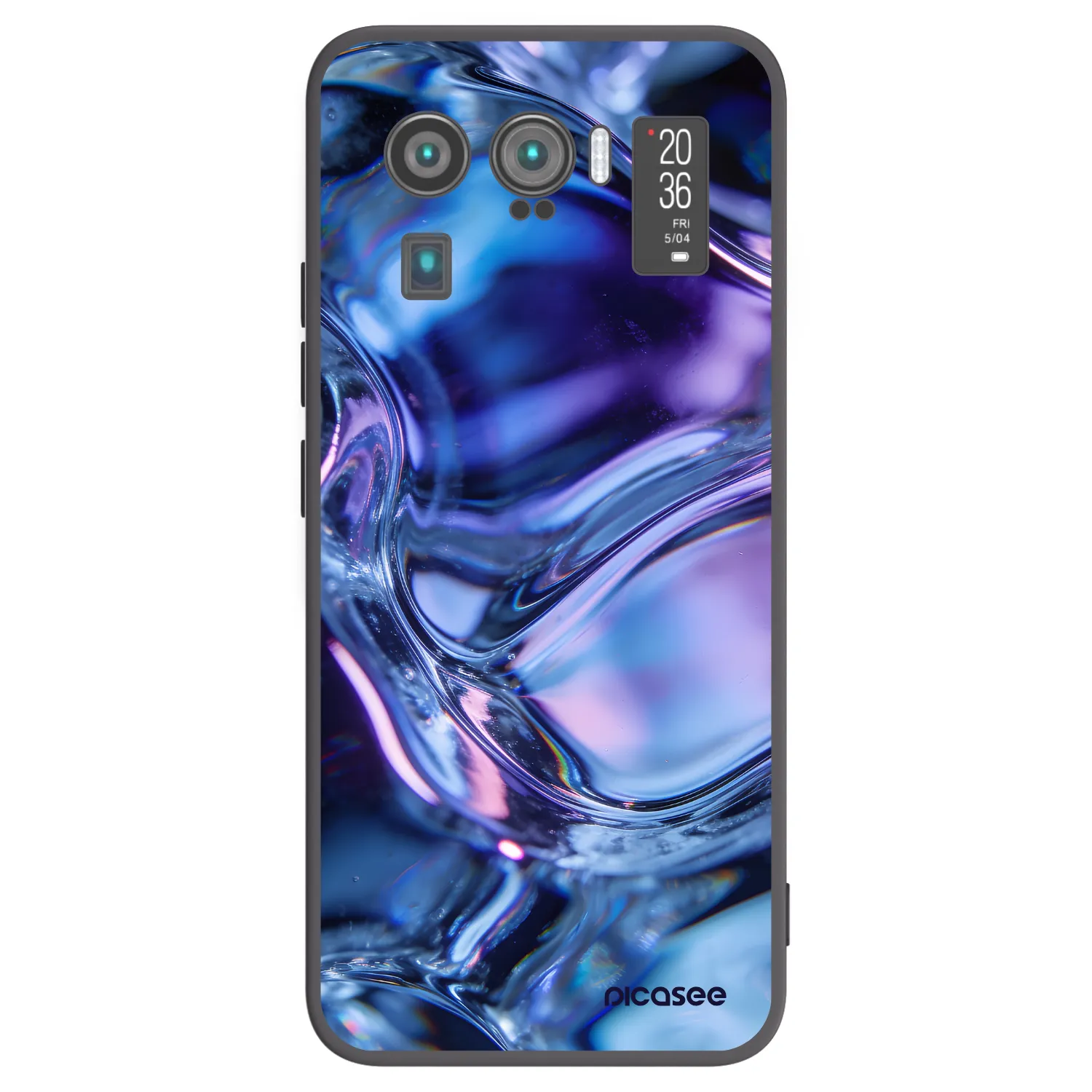 Picasee Μαύρη θήκη σιλικόνης για Xiaomi Mi 11 Ultra - Iris liquid