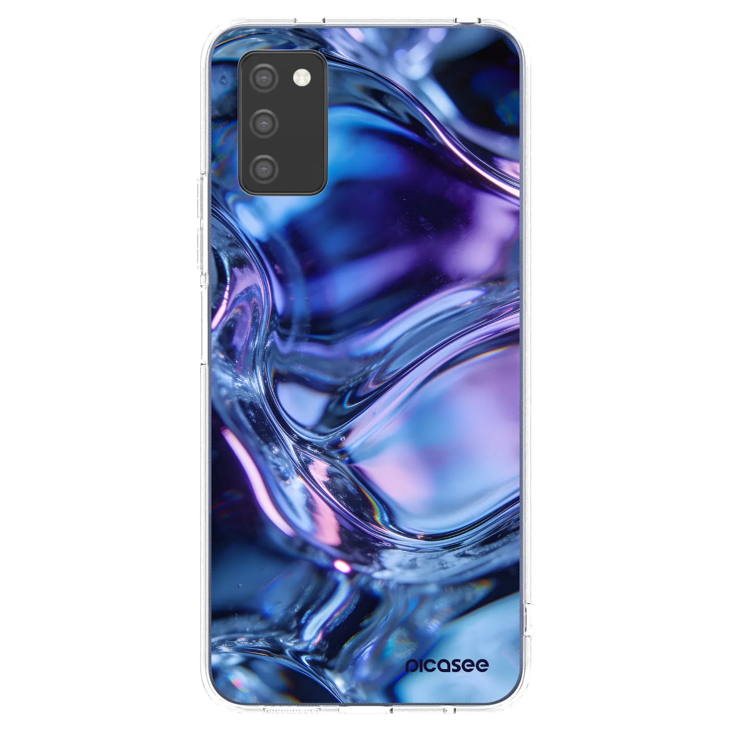 Picasee διαφανής θήκη σιλικόνης Samsung Galaxy A02s A025G - Iris liquid