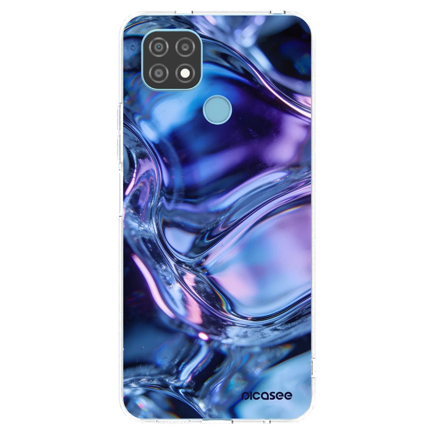 Picasee διαφανής θήκη σιλικόνης Realme C21 - Iris liquid