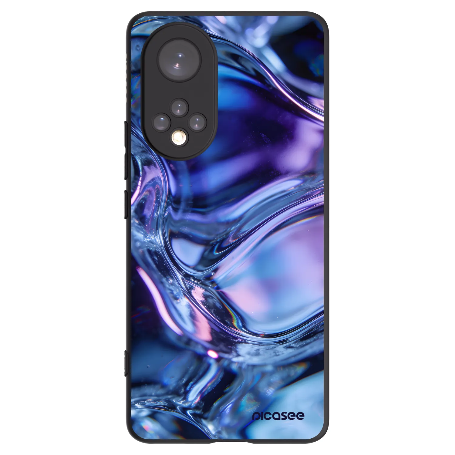 Picasee Μαύρη θήκη σιλικόνης για Huawei Nova 9 - Iris liquid