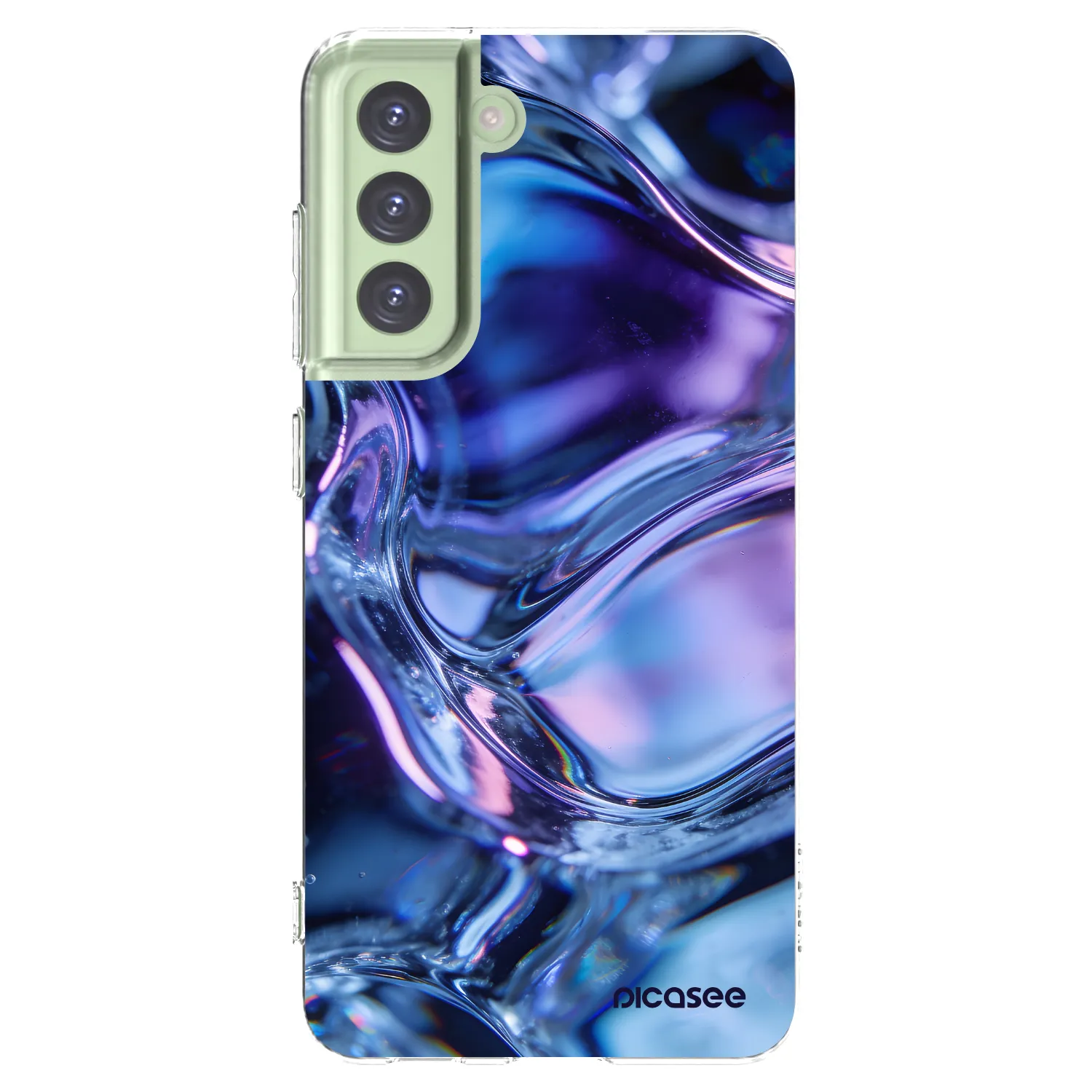 Picasee διαφανής θήκη σιλικόνης Samsung Galaxy S21 FE 5G - Iris liquid