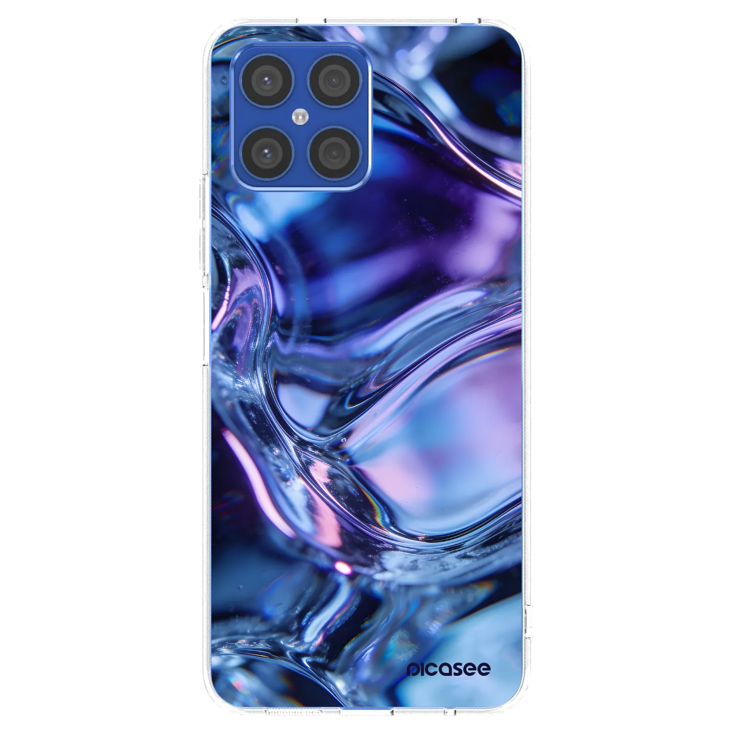 Picasee διαφανής θήκη σιλικόνης Honor X8 4G - Iris liquid