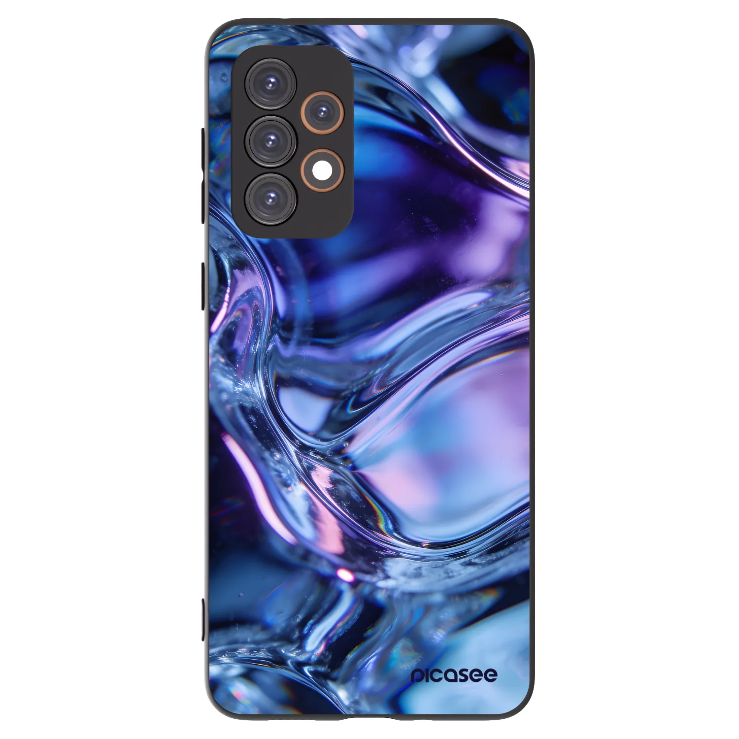 Picasee Μαύρη θήκη σιλικόνης για Samsung Galaxy A33 5G A336 - Iris liquid