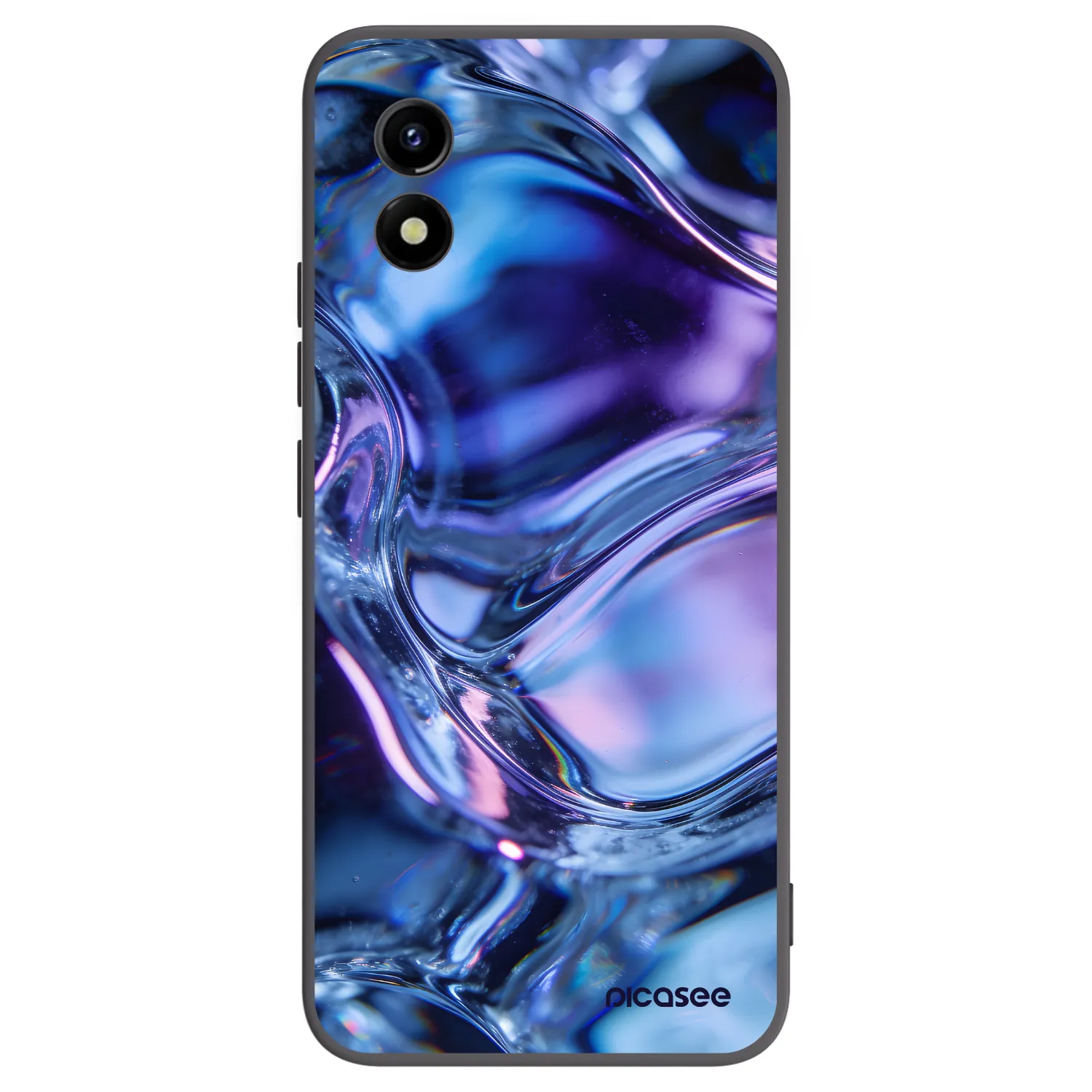 Picasee Μαύρη θήκη σιλικόνης για Vivo Y01 - Iris liquid