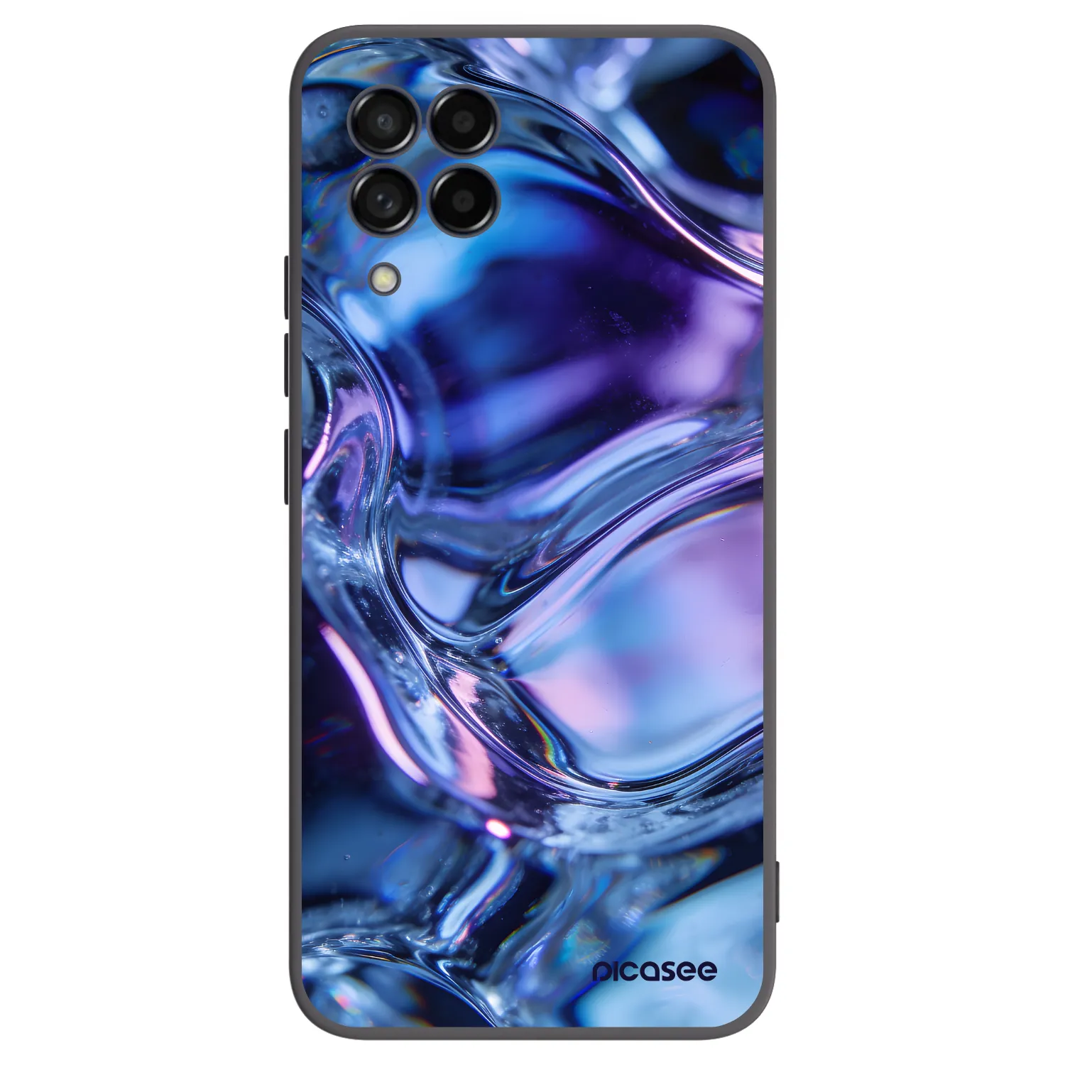 Picasee Μαύρη θήκη σιλικόνης για Samsung Galaxy M53 5G - Iris liquid
