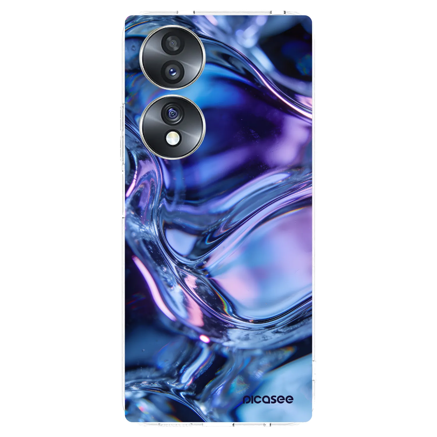 Picasee διαφανής θήκη σιλικόνης Honor 70 - Iris liquid