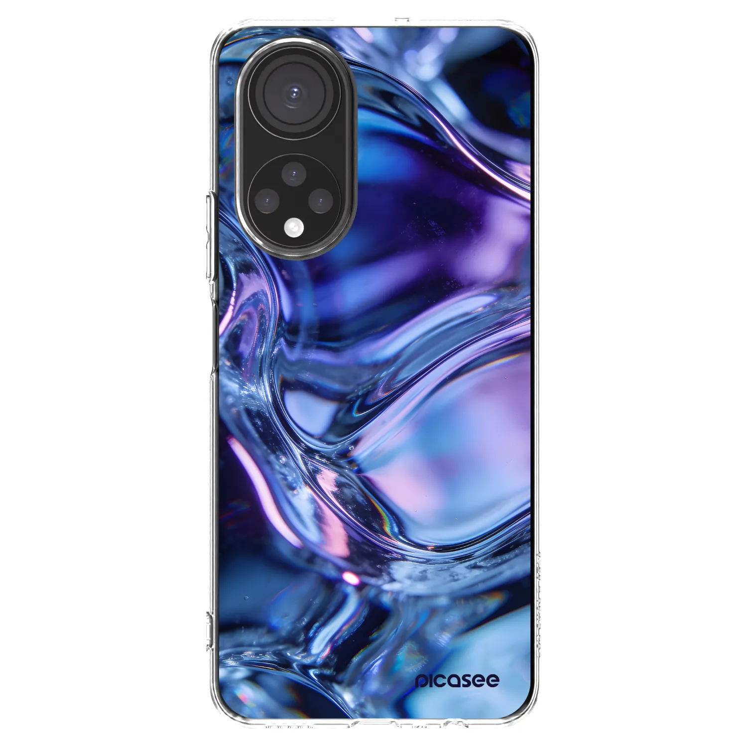 Picasee διαφανής θήκη σιλικόνης Honor X7 - Iris liquid