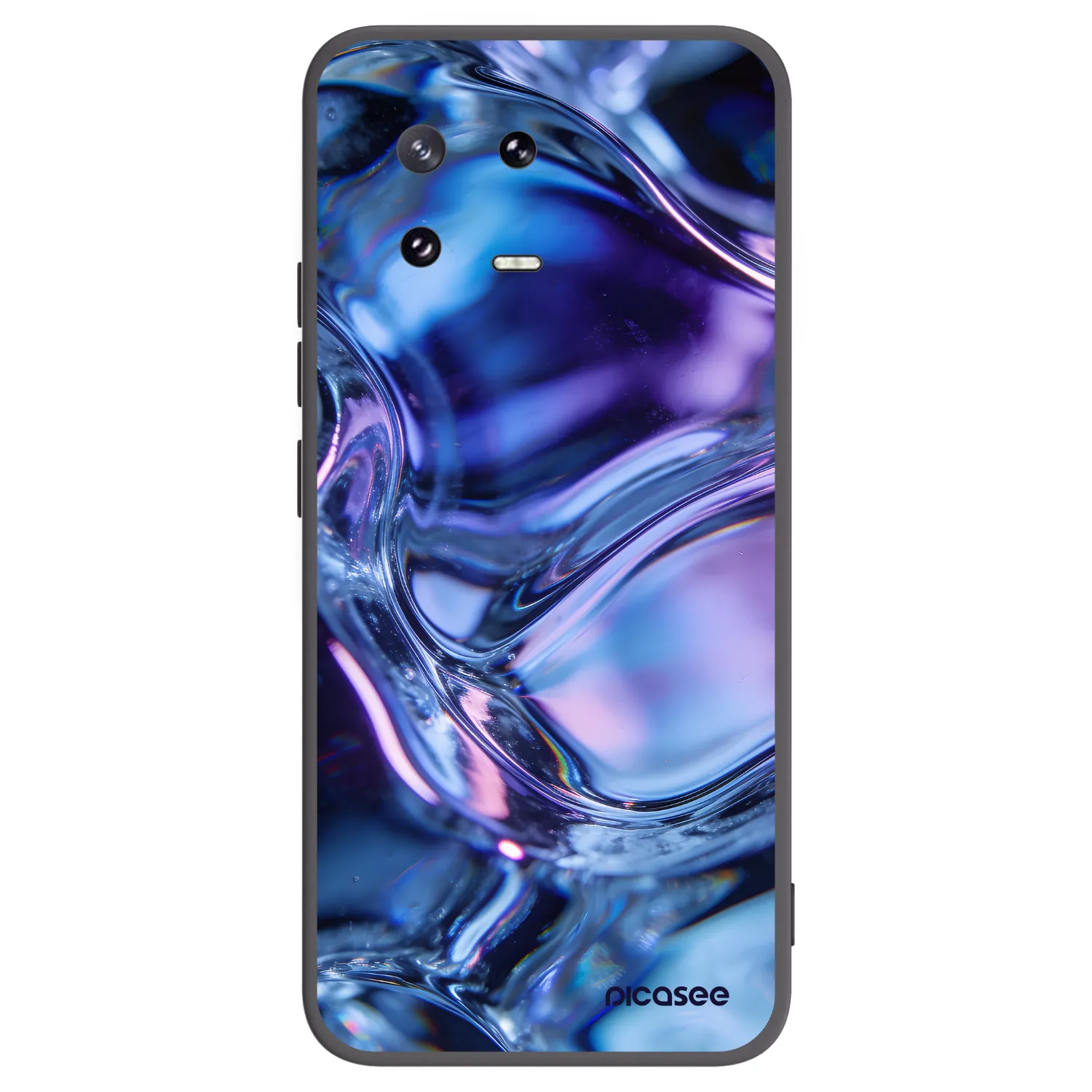 Picasee Μαύρη θήκη σιλικόνης για Xiaomi 13 Pro - Iris liquid