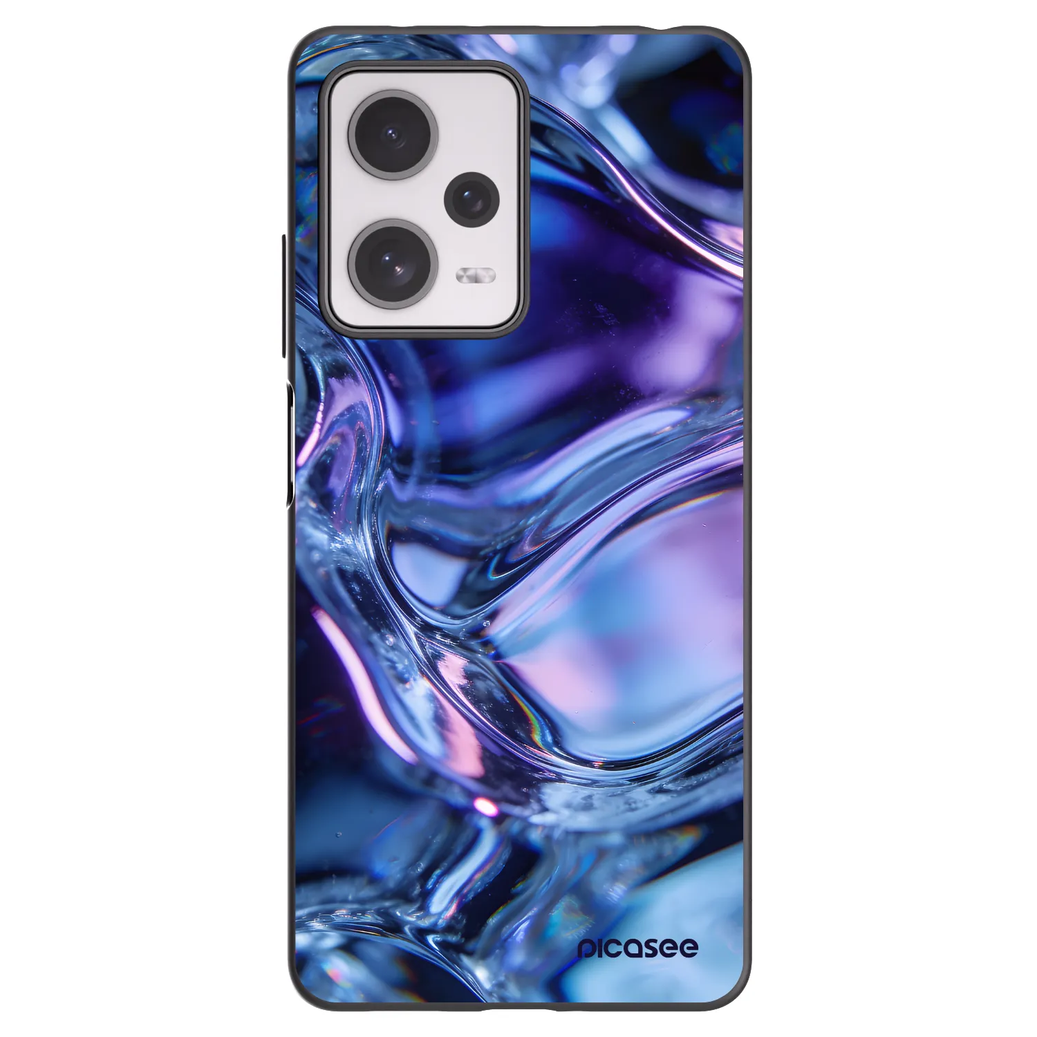 Picasee Μαύρη θήκη σιλικόνης για Xiaomi Redmi Note 12 Pro+ 5G - Iris liquid