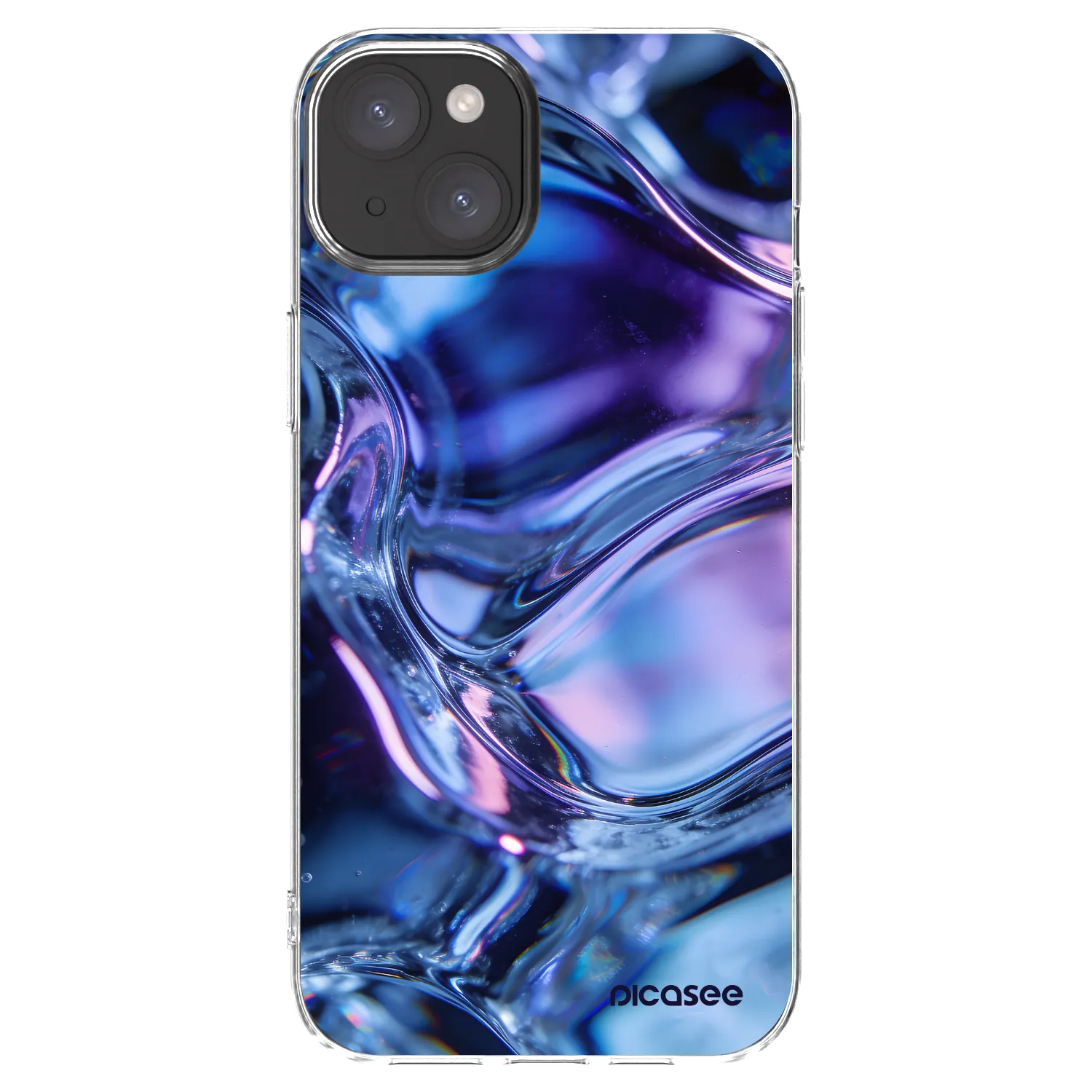 Picasee διαφανής θήκη σιλικόνης Apple iPhone 15 Plus - Iris liquid