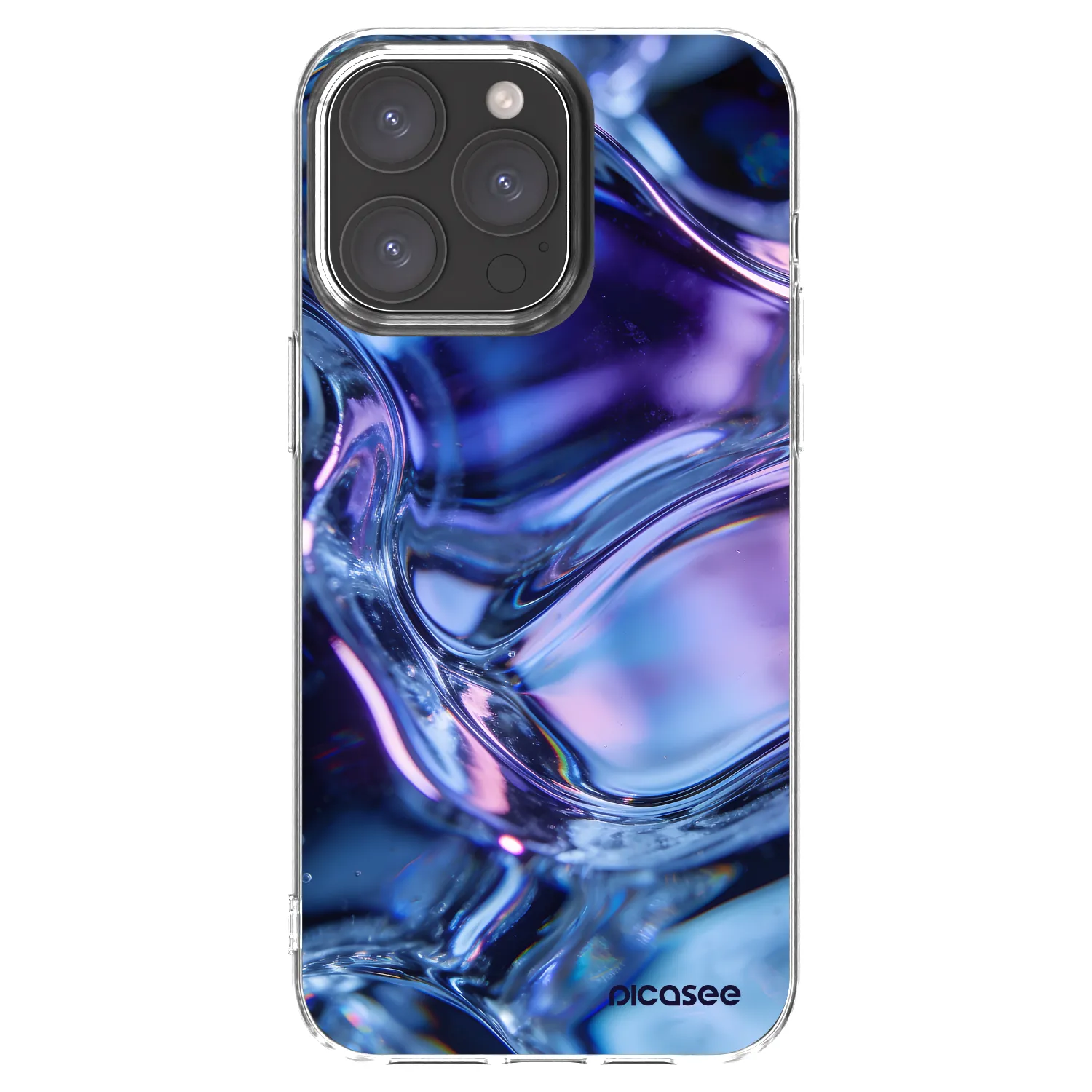 Picasee διαφανής θήκη σιλικόνης Apple iPhone 15 Pro Max - Iris liquid