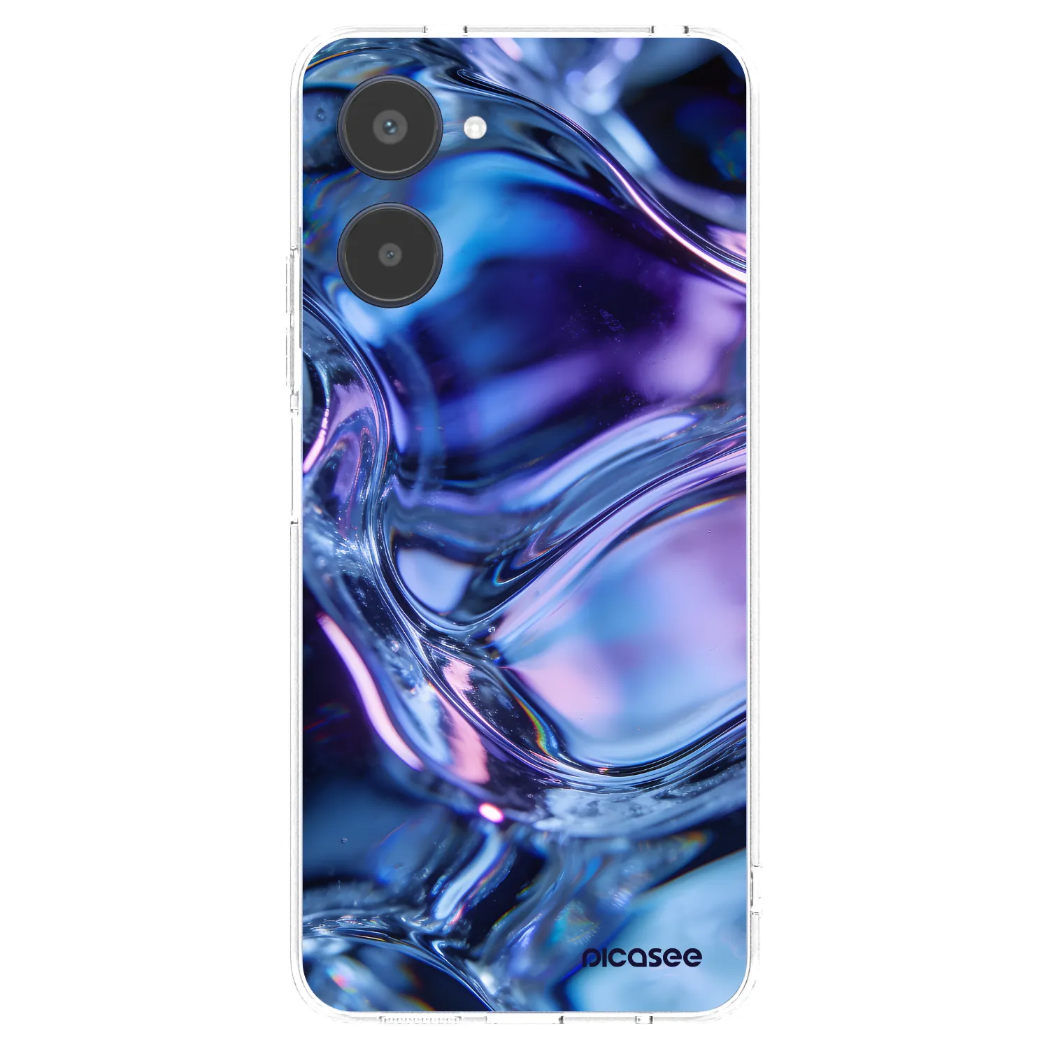 Picasee διαφανής θήκη σιλικόνης Realme 10 4G - Iris liquid
