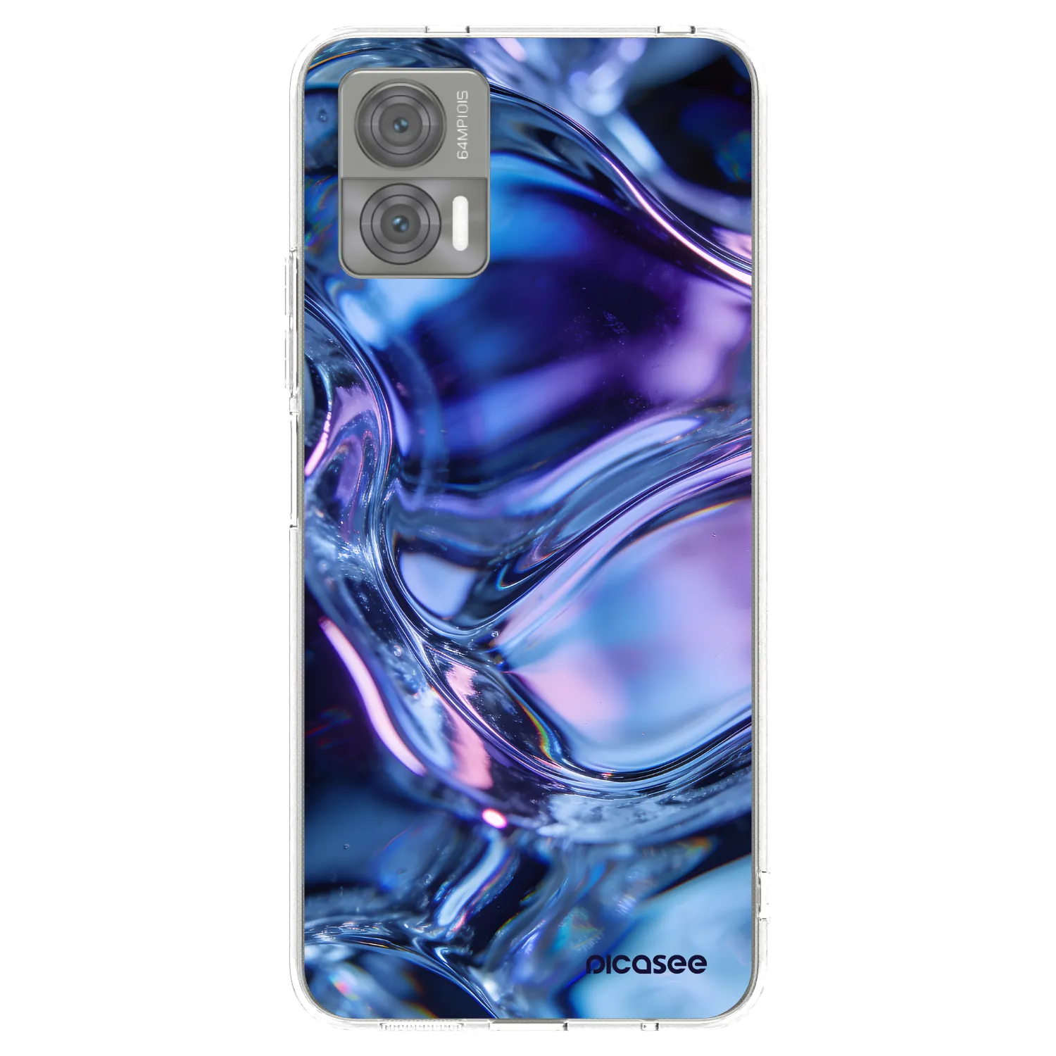 Picasee διαφανής θήκη σιλικόνης Motorola Edge 30 Neo - Iris liquid