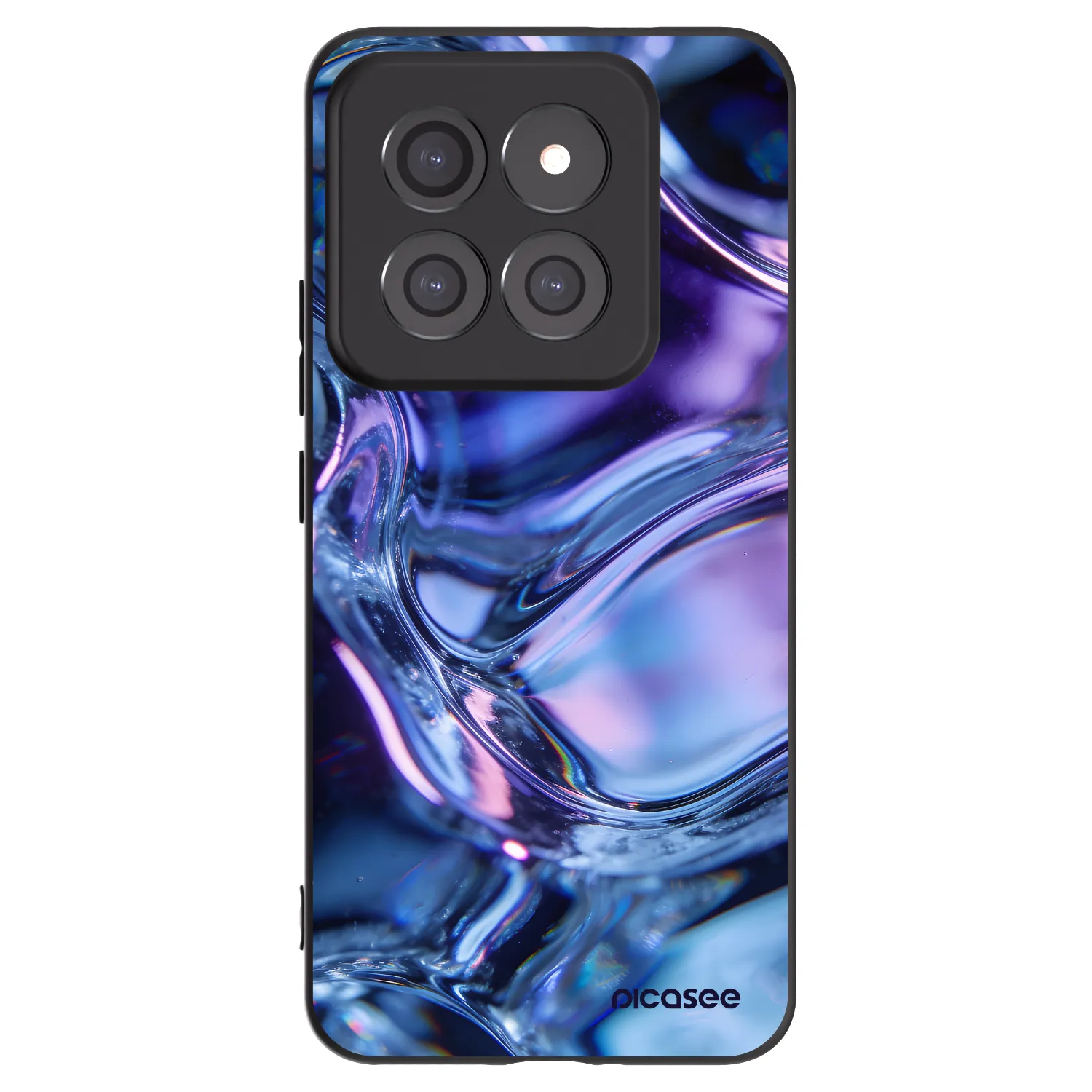 Picasee Μαύρη θήκη σιλικόνης για Xiaomi 14 Pro - Iris liquid