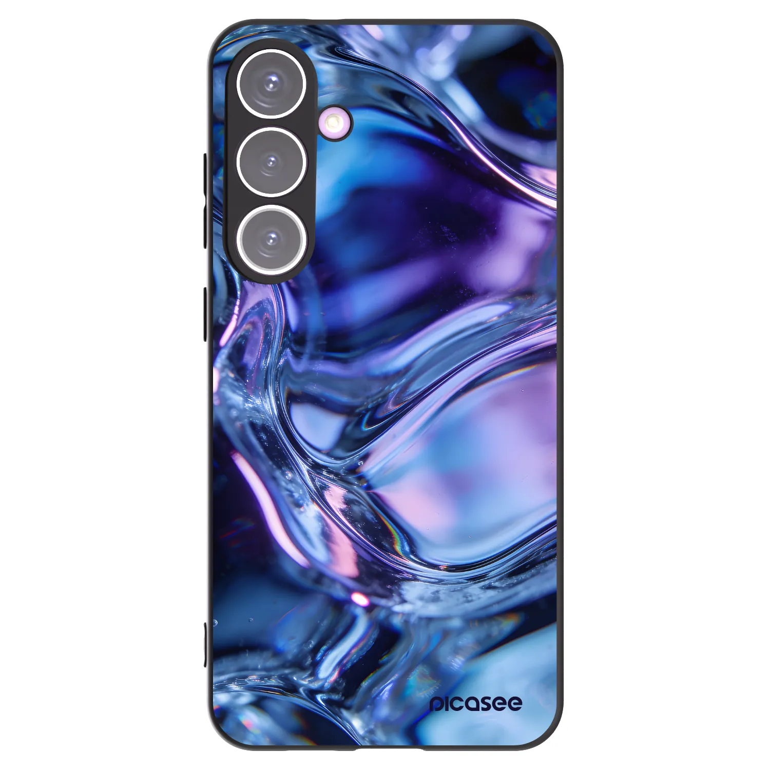 Picasee Μαύρη θήκη σιλικόνης για Samsung Galaxy S24+ S926B 5G - Iris liquid