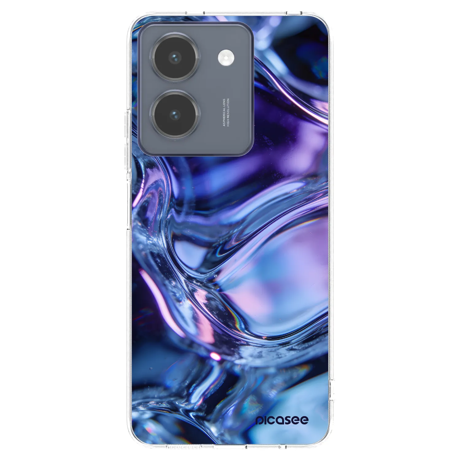 Picasee διαφανής θήκη σιλικόνης Vivo Y36 4G - Iris liquid