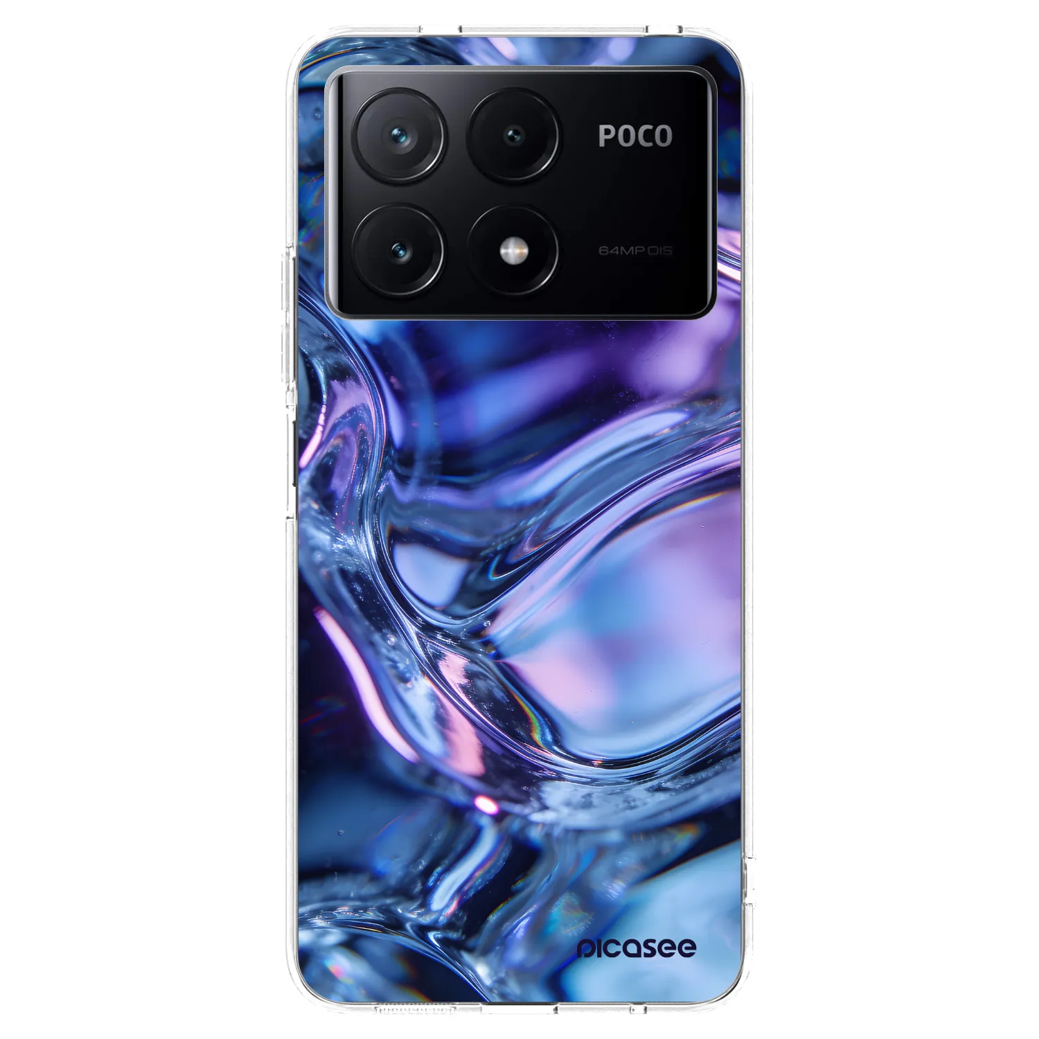 Picasee διαφανής θήκη σιλικόνης Xiaomi Poco X6 Pro - Iris liquid