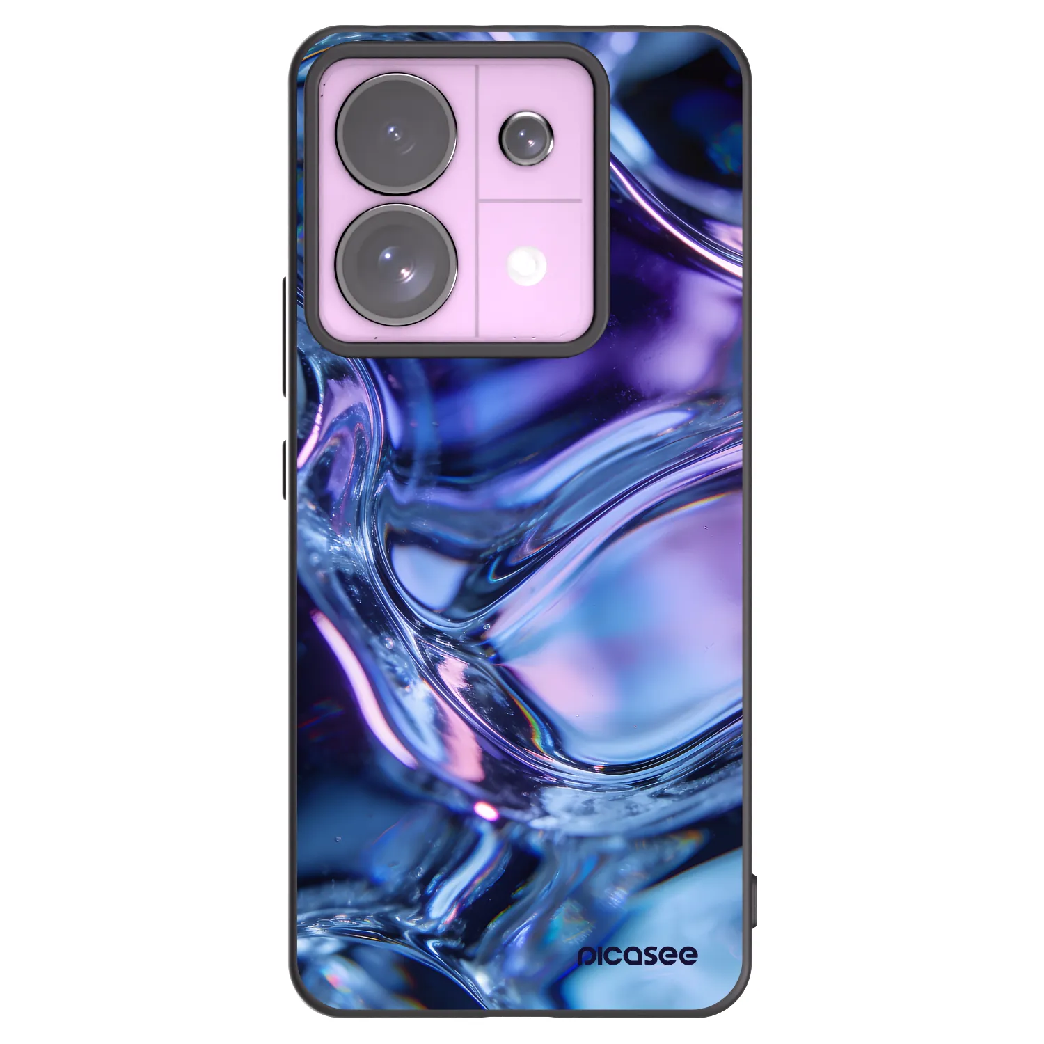 Picasee Μαύρη θήκη σιλικόνης για Xiaomi Redmi Note 13 Pro 5G - Iris liquid