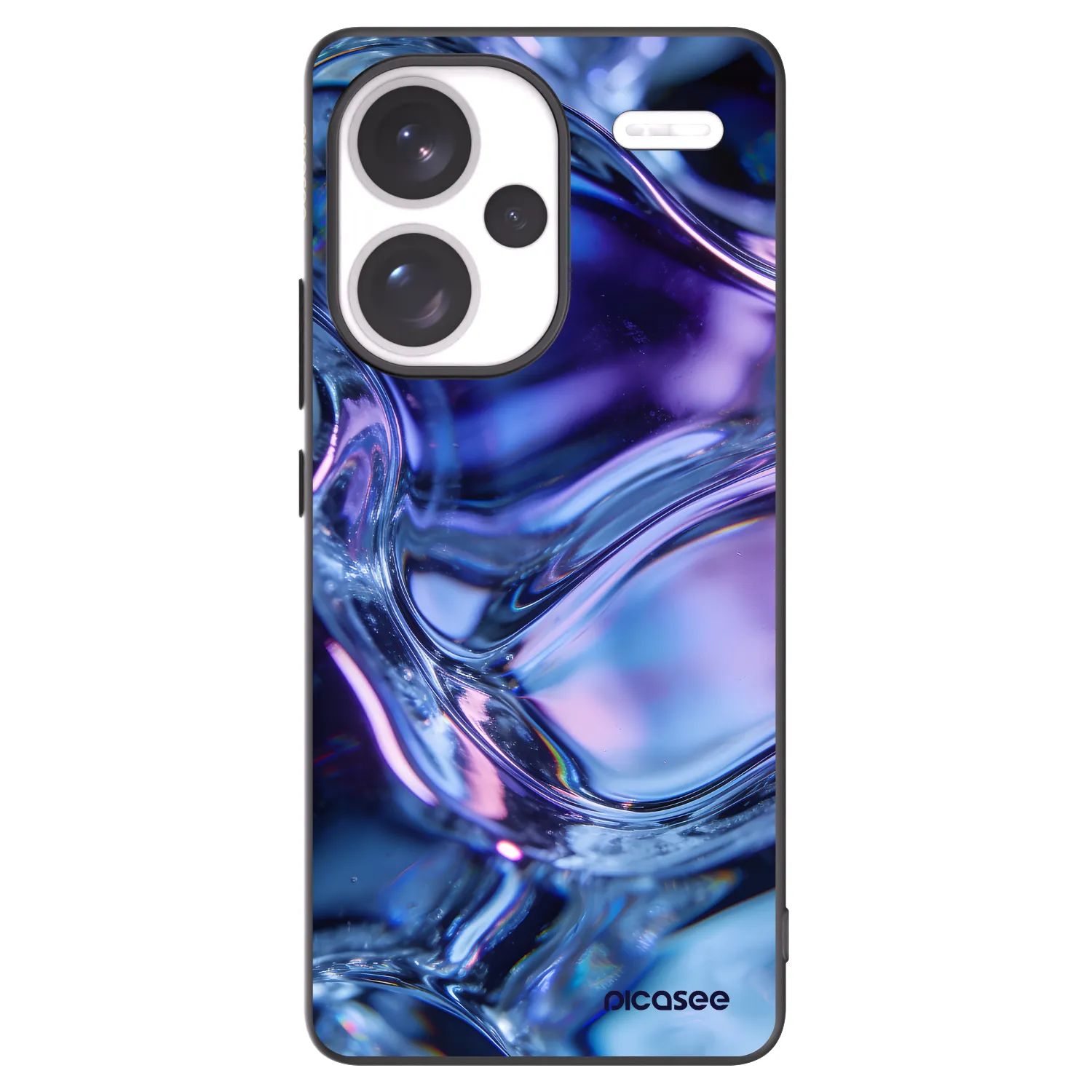 Picasee Μαύρη θήκη σιλικόνης για Xiaomi Redmi Note 13 Pro+ 5G - Iris liquid