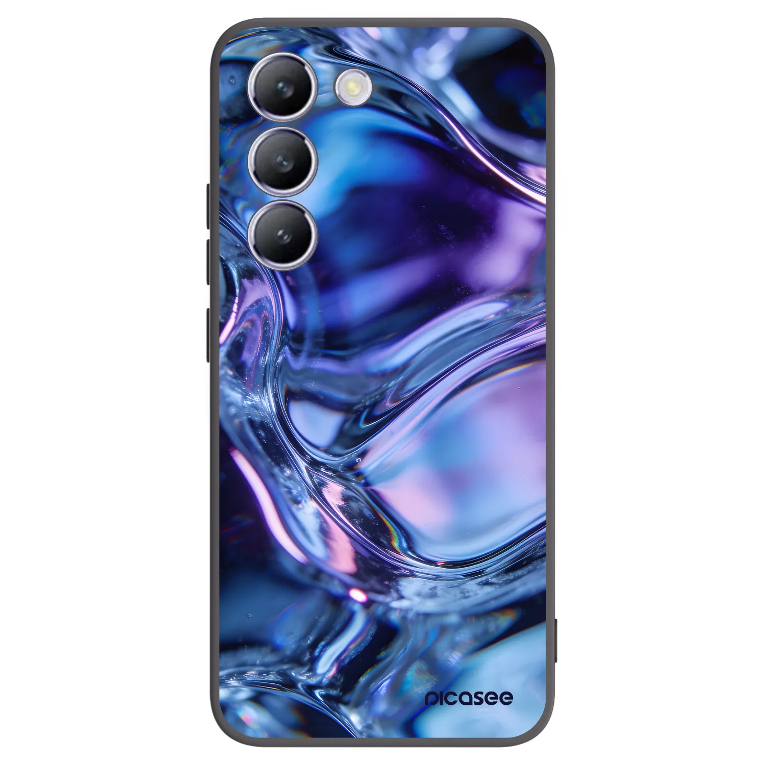 Picasee Μαύρη θήκη σιλικόνης για Vivo V40 SE 5G - Iris liquid