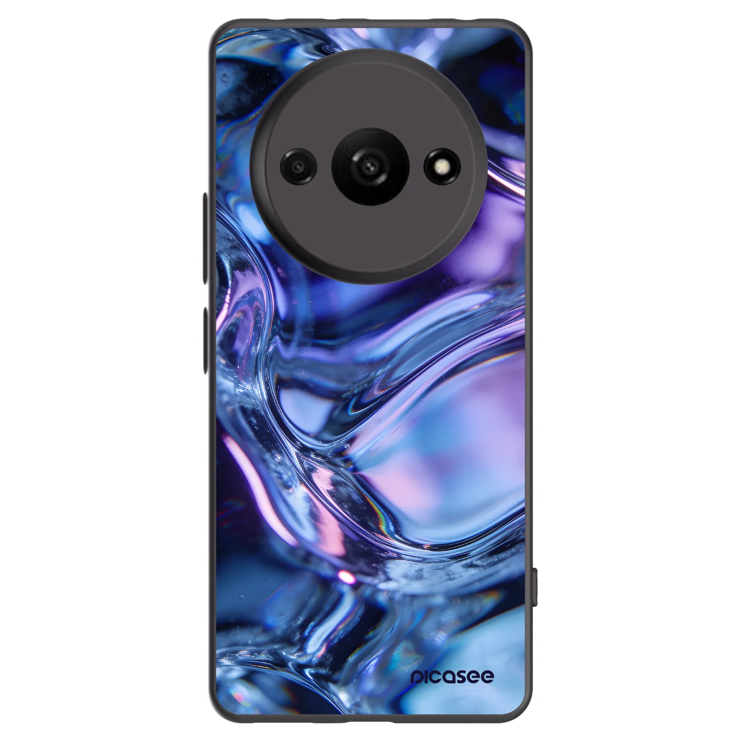 Picasee Μαύρη θήκη σιλικόνης για Xiaomi Redmi A3 - Iris liquid