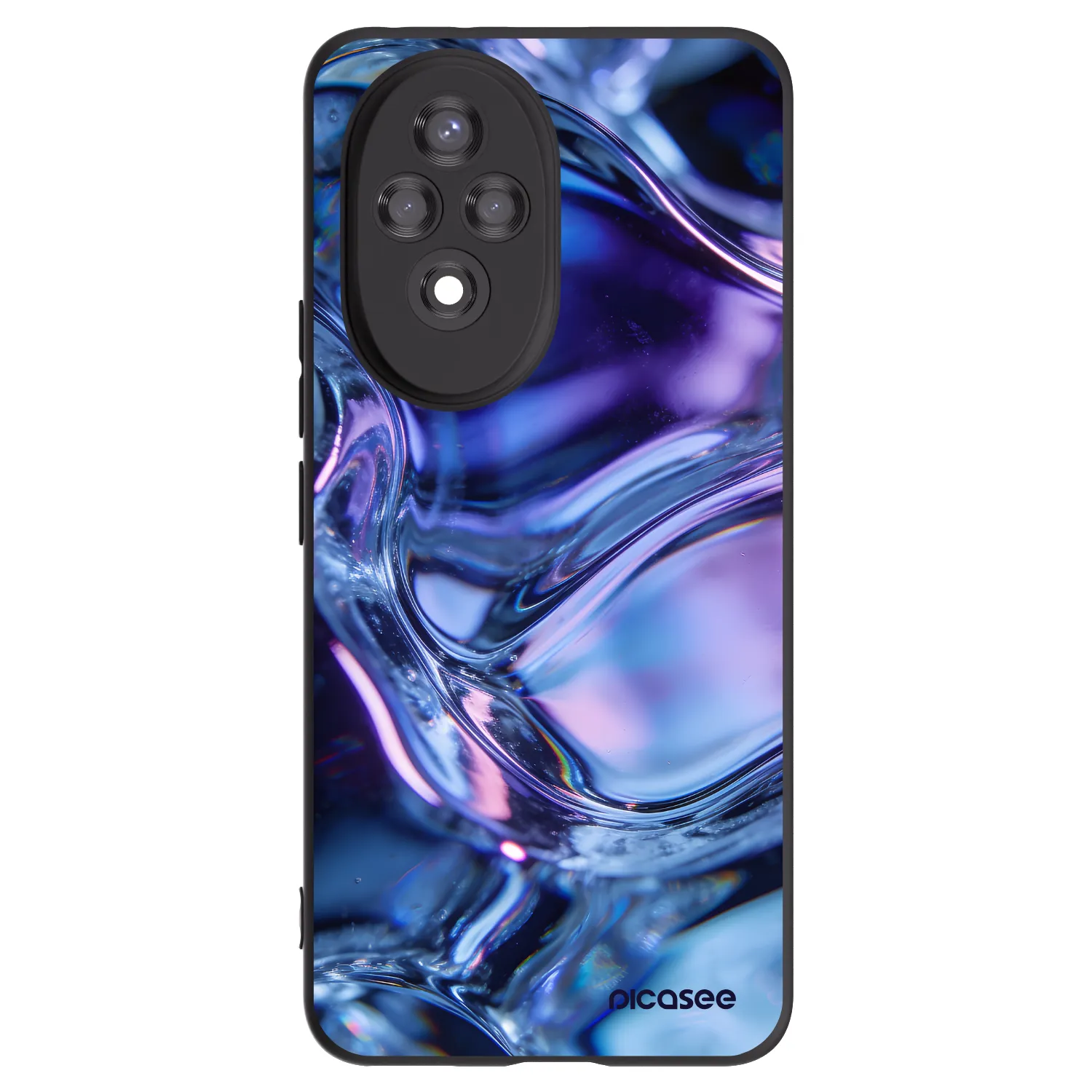 Picasee Μαύρη θήκη σιλικόνης για Honor 200 5G - Iris liquid
