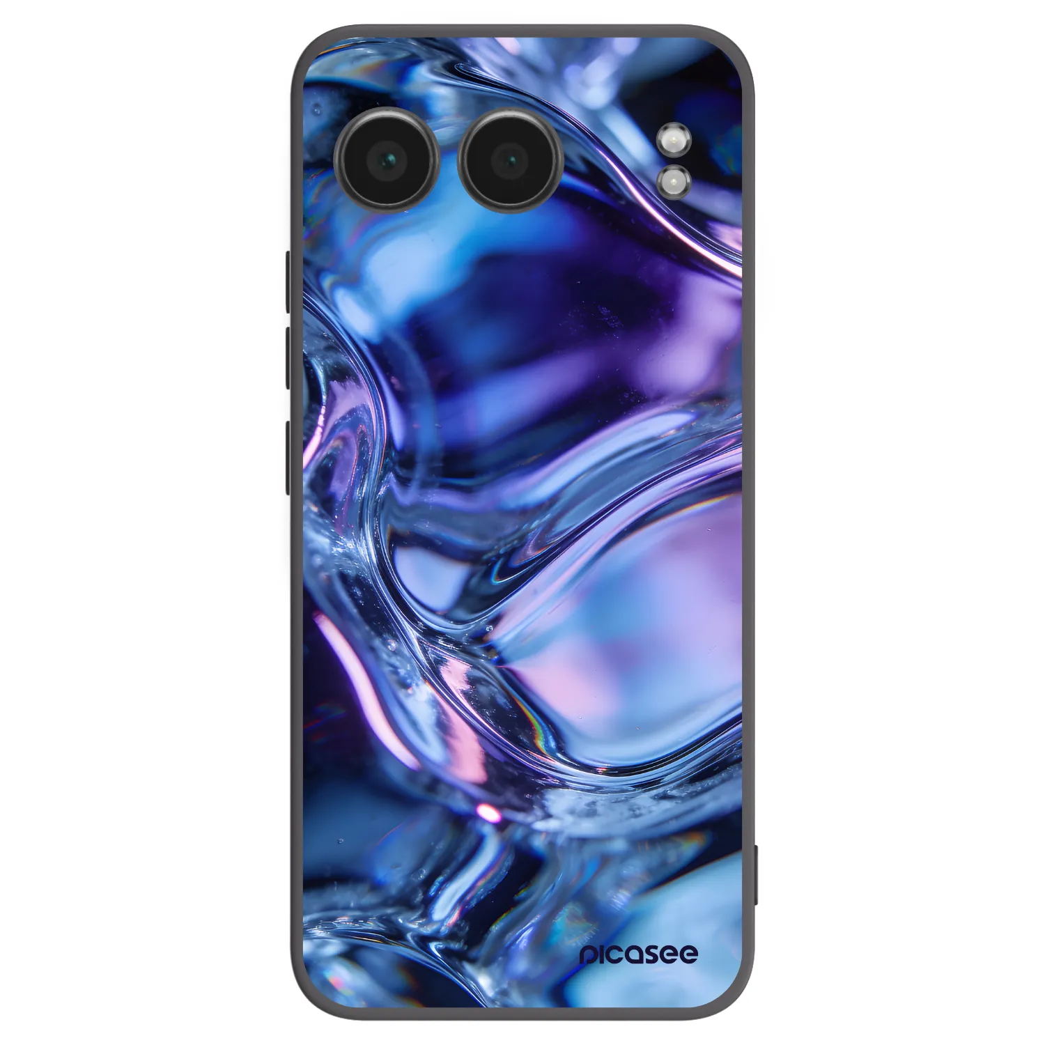 Picasee Μαύρη θήκη σιλικόνης για OnePlus Nord 4 - Iris liquid