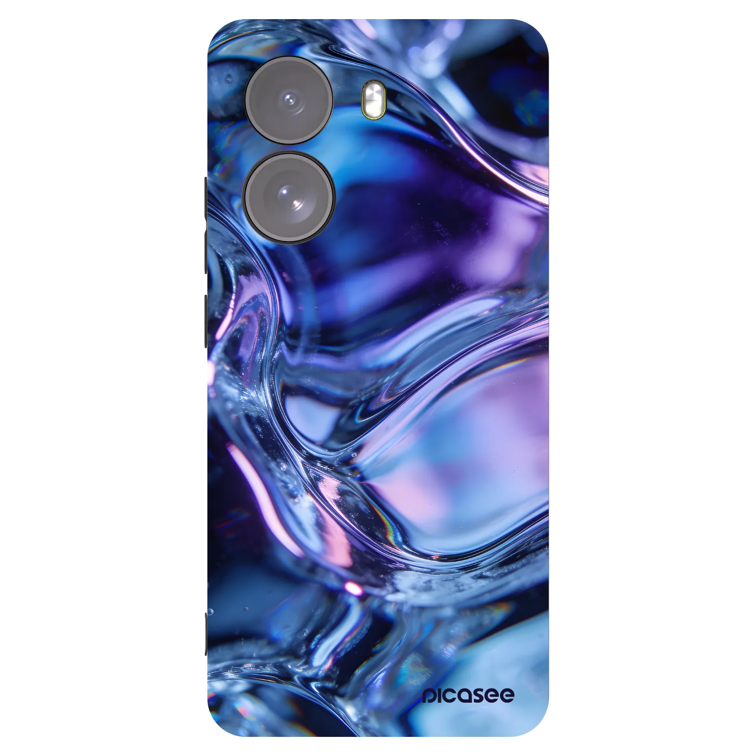 Picasee Μαύρη θήκη σιλικόνης για Xiaomi Poco X7 - Iris liquid