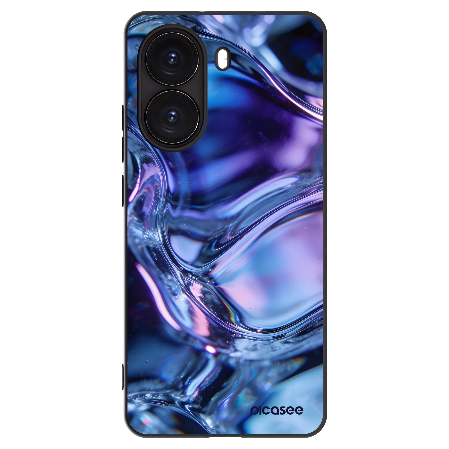 Picasee Μαύρη θήκη σιλικόνης για Xiaomi Poco X7 Pro 5G - Iris liquid