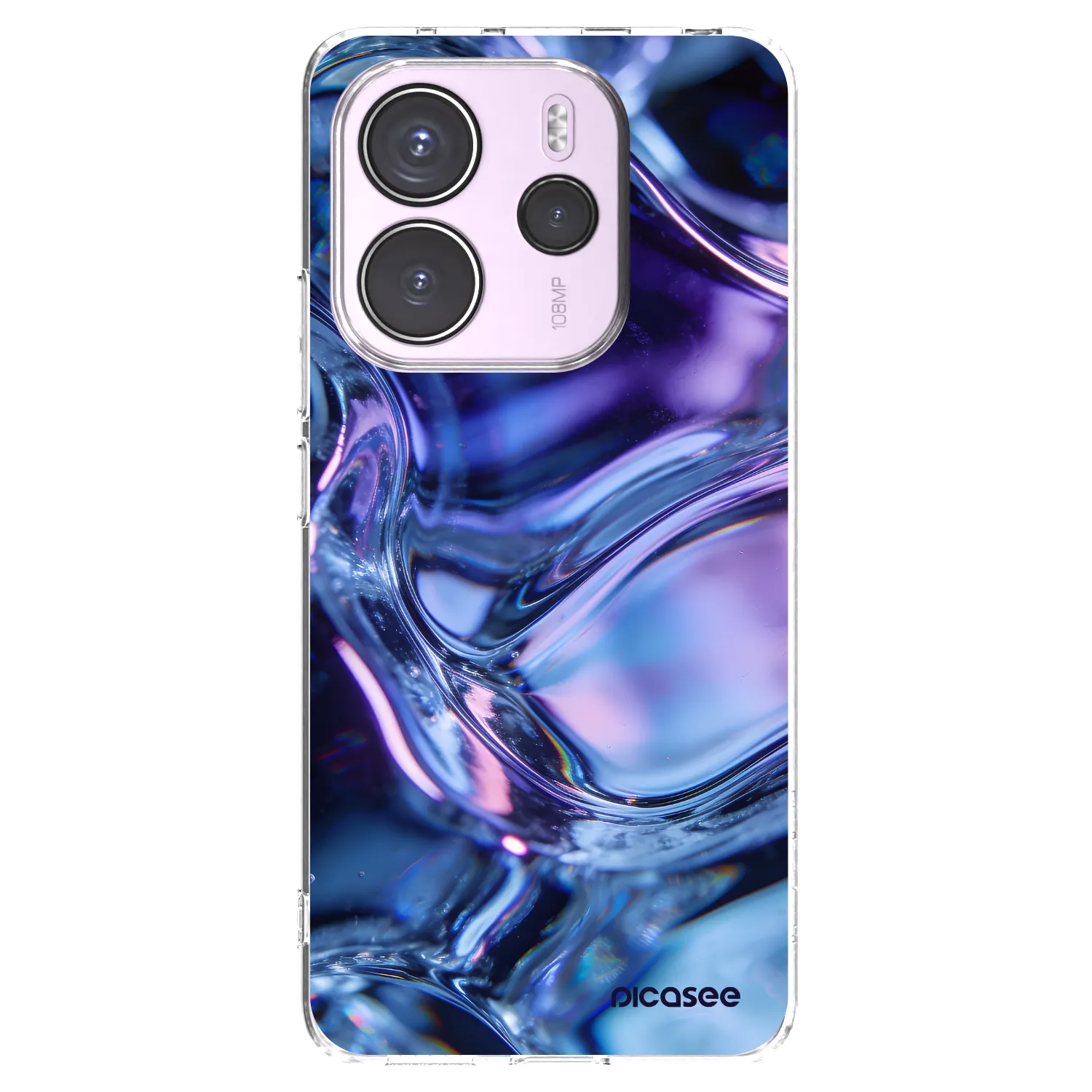 Picasee διαφανής θήκη σιλικόνης Xiaomi Redmi Note 14 4G - Iris liquid