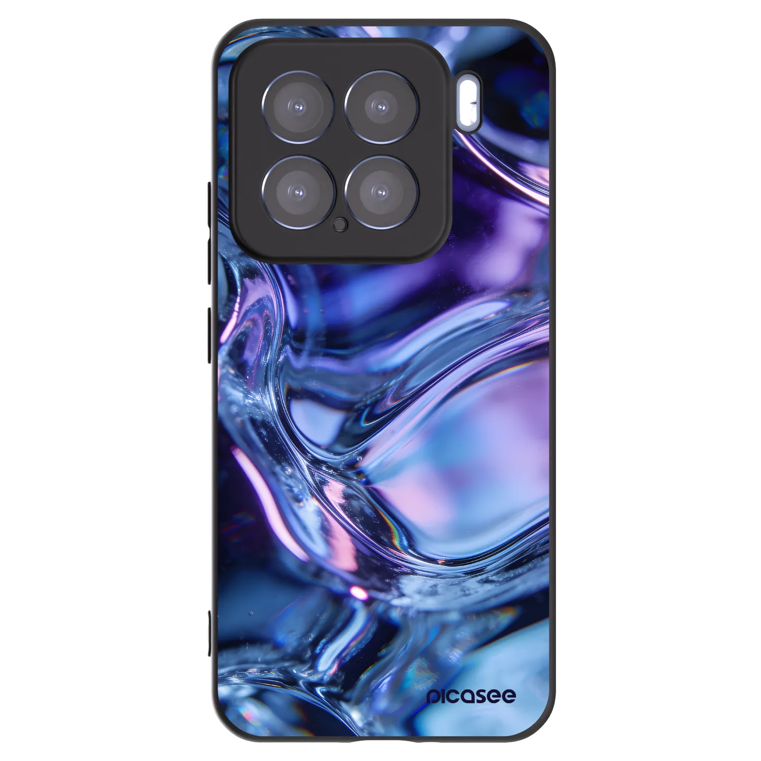Picasee Μαύρη θήκη σιλικόνης για Xiaomi 15 - Iris liquid