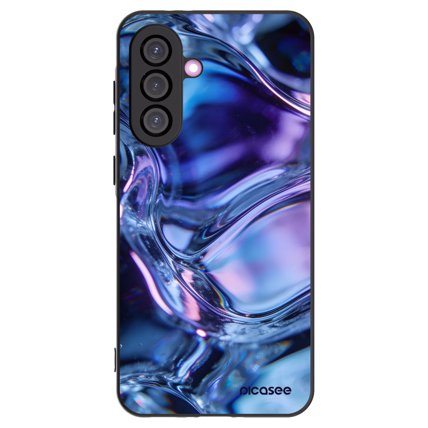 Picasee Μαύρη θήκη σιλικόνης για Samsung Galaxy A56 5G A566B - Iris liquid