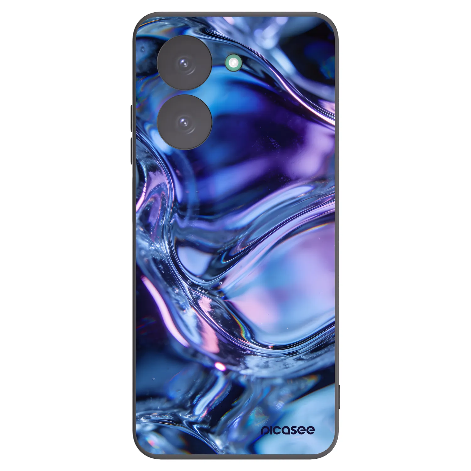Picasee Μαύρη θήκη σιλικόνης για Xiaomi Redmi A5 - Iris liquid